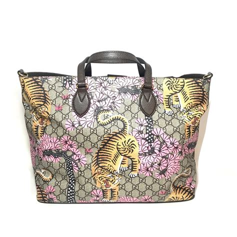 gucci bengal tote pink|Gucci tiger for sale.